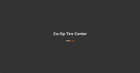 Co-Op Tire Center in Murfreesboro, TN ・ 4 Road Service