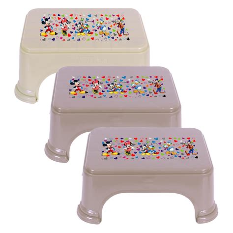 Heart Home Disney Team Stool | Bathroom Square Stool | Plastic Stool ...