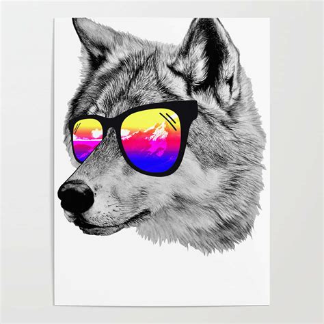 Download A Cool, Dark Wolf in the Night | Wallpapers.com