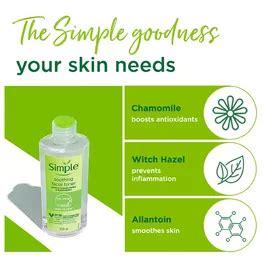 Buy Simple Kind To Skin Soothing Facial Toner 200 ml | 19 Minutes ...
