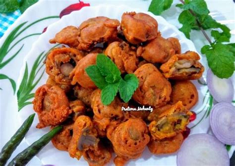 Mushroom Pakoda Recipe by Pratima Mohanty - Cookpad