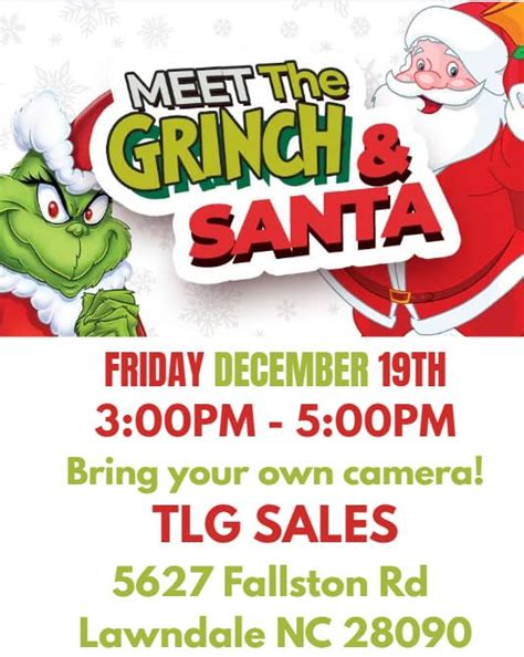 Meet The GRINCH & SANTA!!, 5627 Fallston Road, Lawndale NC, Lawndale ...