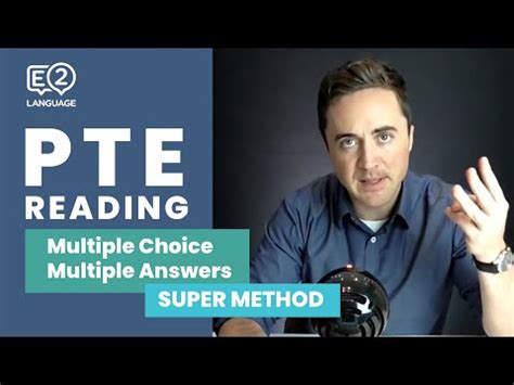 PTE Reading: Multiple Choice, Multiple Answers Video Lecture - Crash ...