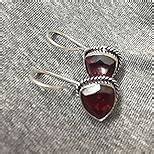 SILVESTO INDIA No Metal Stamp Gemstone Silver Plated Red Quartz ...