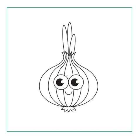 Onion Drawing For Kids | Easy 5 Min Guide