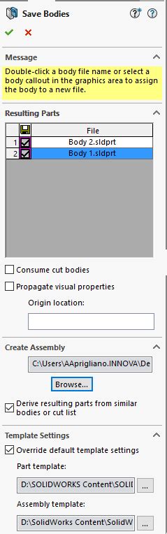 Image result for SolidWorks Using Split Feature to Copy a Solid Body