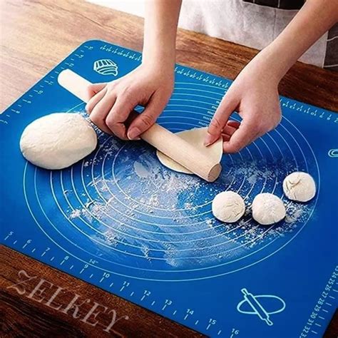 Buy BESTIZONE ENTERPRISE Silicon Fondant Rolling Mat Silicone Baking ...