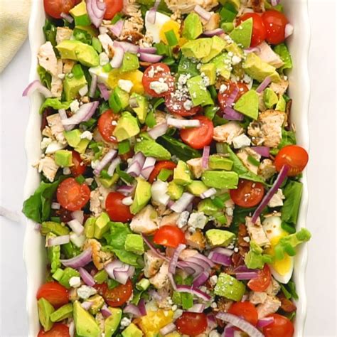 Easy Cobb Salad Recipe with Easy Homemade Dressing