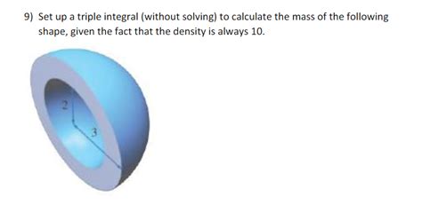 Image result for Finding Mass Using a Triple Integral