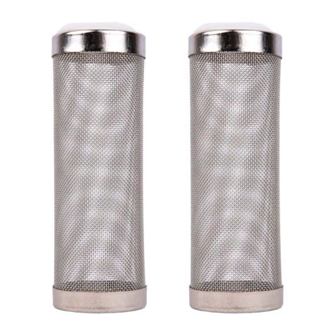 2pcs Stainless Steel Aquarium Filter Guard Fish Tank Inlet Mesh Cover ...