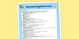 Queensland Curriculum Year 5 English Literacy Syllabus Overview - australia