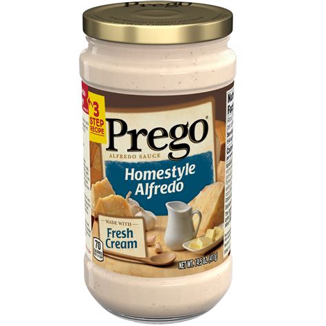 Prego Pasta Sauce, Homestyle Alfredo Sauce, 14.5 Ounce Jar - Walmart ...