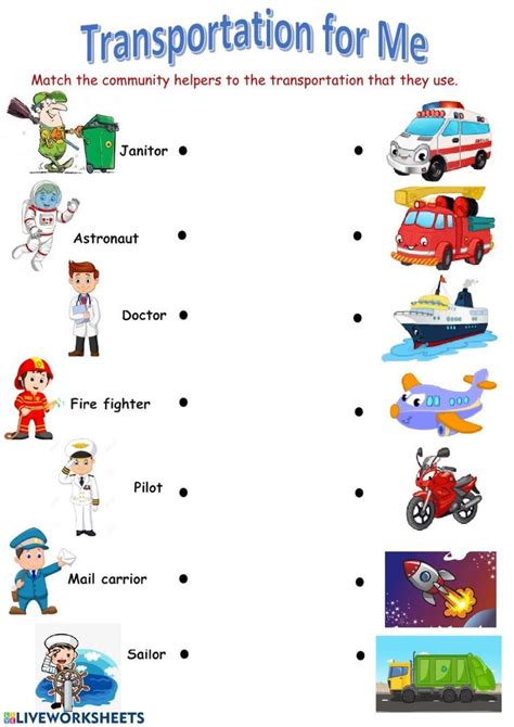 Transportation Worksheets for Preschoolers 的图像结果