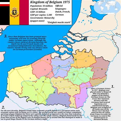 The Kingdom of Belgium (based on my Unitary Republic of Columbia universe) : r/imaginarymaps