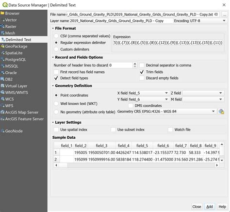 Which Delimiter Is Used For Geographic Data