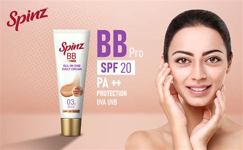 Spinz BB Pro Brightening & Beauty Face Cream with SPF 20 PA++ (Gold ...