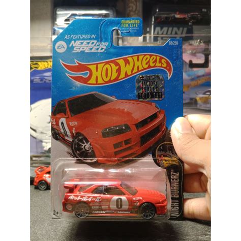 Jual [US CARD] Hot wheels Nissan Skyline GT-R R34 NFS factory sealed ...