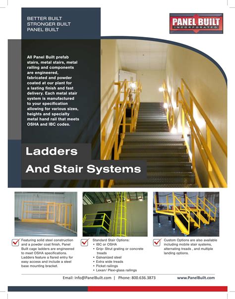 Panel Built Inc., Catalogs, Ladders & Stair Systems | ARCAT