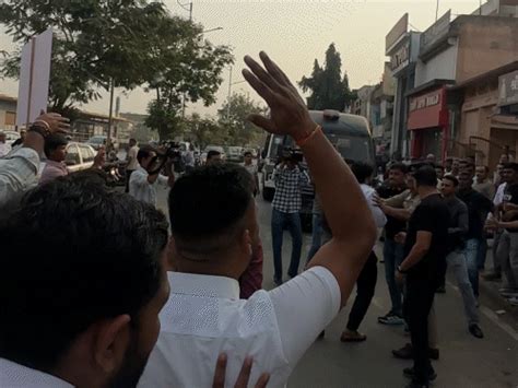Amraiwadi MLA Assault Case: Youth Congress Protest MLA Hasmukh Patel Office