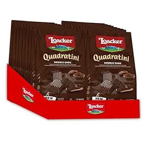Loacker Quadratini Double Choc 125g - Italy (Pack of 18) : Amazon.in ...