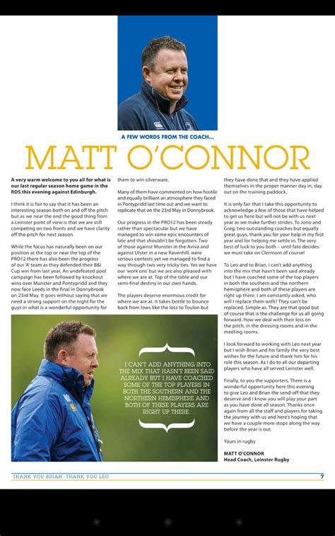 Leinster Rugby’s Official Match Day Programmes - App on Amazon Appstore