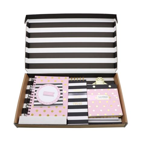 Brandclub - Pen+Gear Stationery Gift Sets, Black, Stripes, Ruled Paper ...