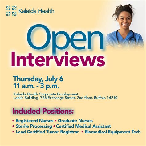 Kaleida Health on LinkedIn: Looking to start a career? Kaleida Health ...