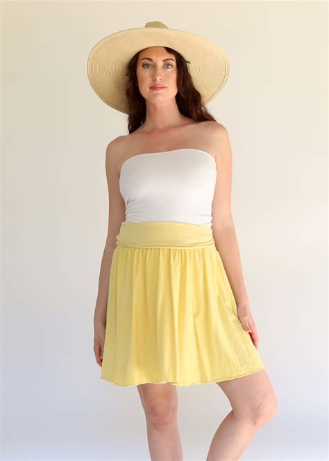 Anoki Short Skirt - knit fabric – Gaia Conceptions