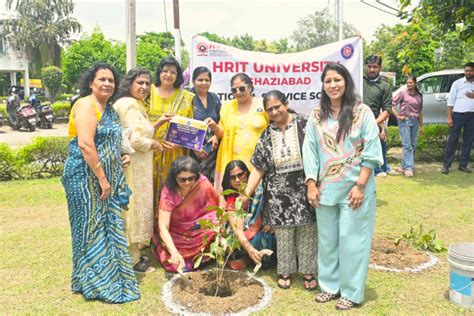 Tree Plantation Drive at HRIT University – Nurturing Nature