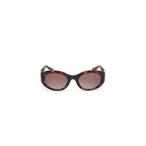 Buy Guess Women Full UV Protected PC Full Rim Oval Brown Lens ...