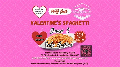 2025 PVAG Spaghetti Dinner & Dessert Auction, 63 Old Chester Road ...