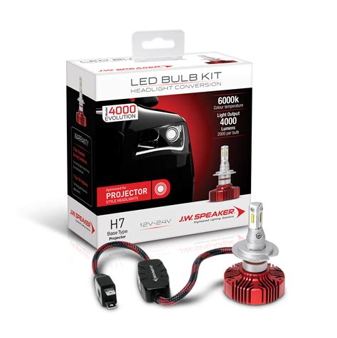 LED Headlight Conversion Kit – Model Evolution 4000 – Projector Range ...