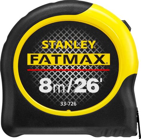Stanley FatMax Tape Measure STA033726: 8m/26ft Dual Scale with Blade ...