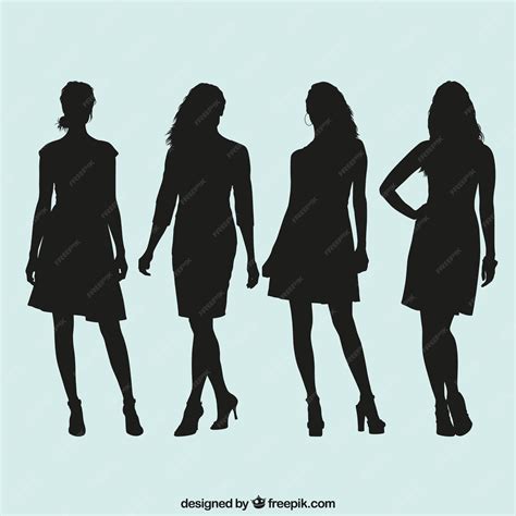 Silhouette Of Woman Body