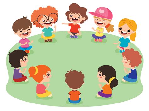 Children In A Circle Clip Art