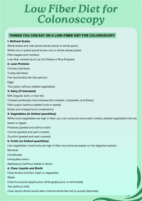 Low Fiber Diet for Colonoscopy: Your Complete Guide