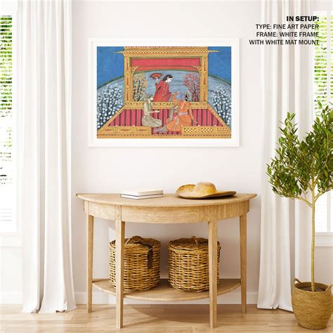 Sudama with Krishna: Buy Classical Indian Miniature Paintings – Dessine Art