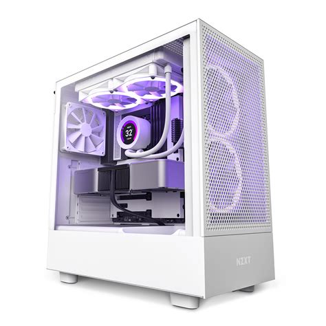 NZXT H5 Flow Edition ATX Mid Tower Chassis All White color - Walmart.com