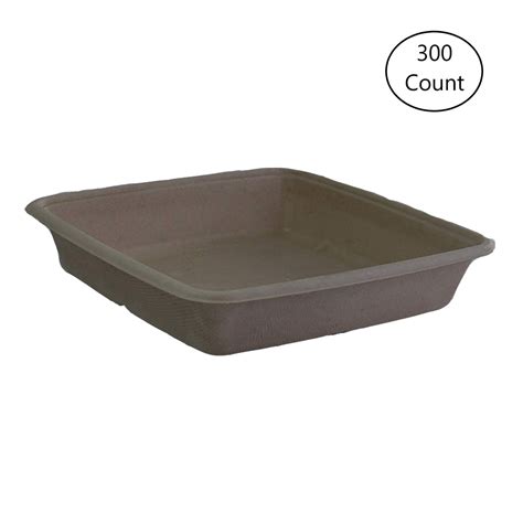 Buy Sabert TerraPac 48 oz. Deep Square, Pulp Fiber Food Container, Eco ...
