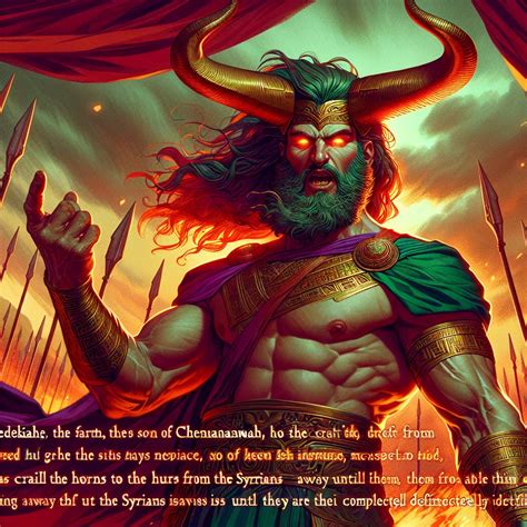 1 Kings 22:11 Artwork | Bible Art