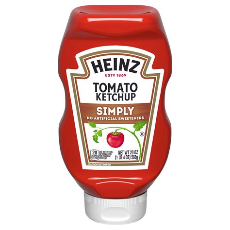 Heinz Ketchup Nutrition Facts