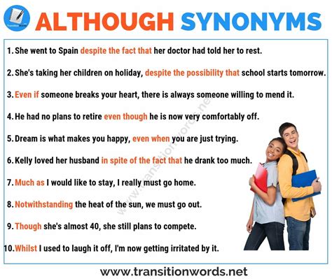 Another Word for ALTHOUGH: 18 Useful Synonyms for Although with ...