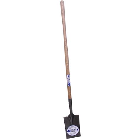 The Brush Man Tear-Off Spade W/ Fulcrum, Smooth Edge, Long Wood Handle ...