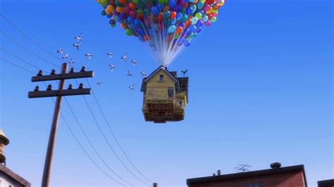 Download Up - A House With Balloons Flying Over It | Wallpapers.com