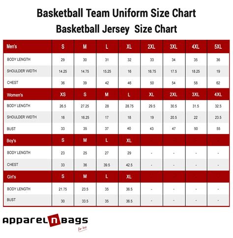 Youth Soccer Jersey Size Chart