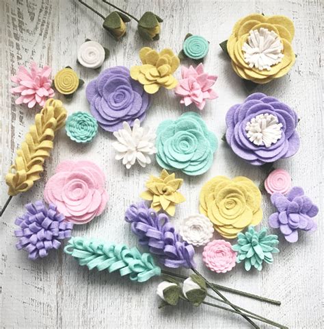 Large Felt Flowers Diy at Tiffany Mora blog