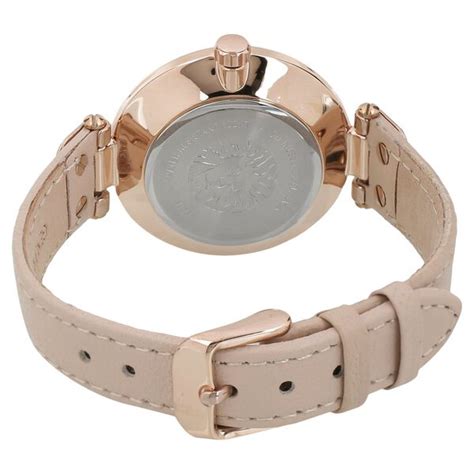 Buy Online Anne Klein Quartz Analog Mother of Pearl Dial Leather Strap ...