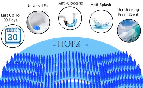 HOPz Urinal Screen Fresh Scented Toilet Mat Bathroom with Air Freshener ...