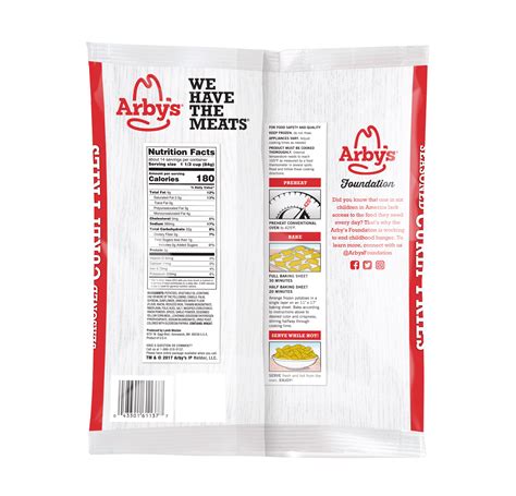 Arby S Nutrition Facts Sheet | Besto Blog