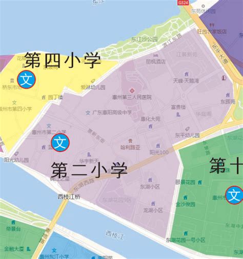 惠州惠城区河南岸街道学区划分范围+示意图- 惠州本地宝